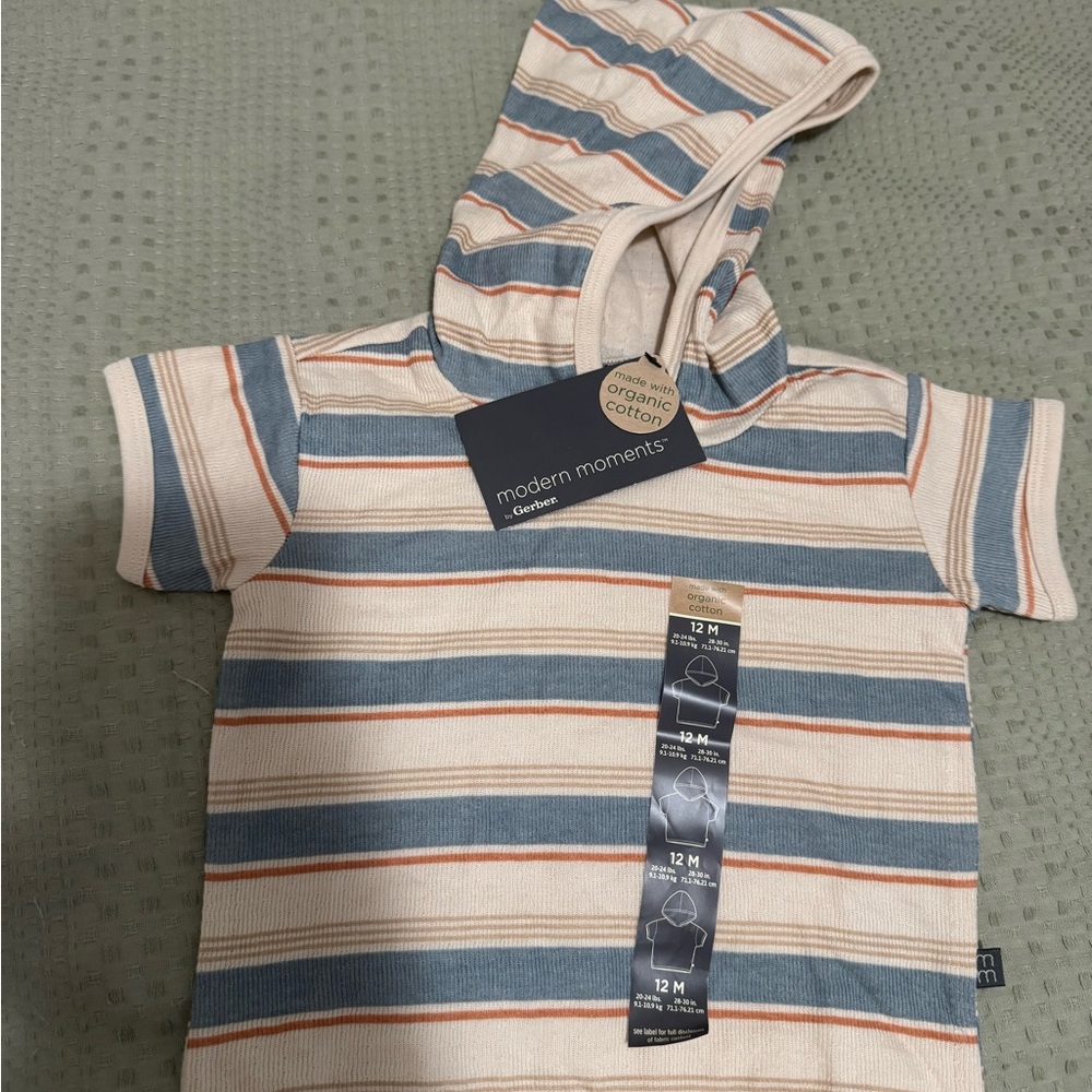 Striped Hooded Baby shirt